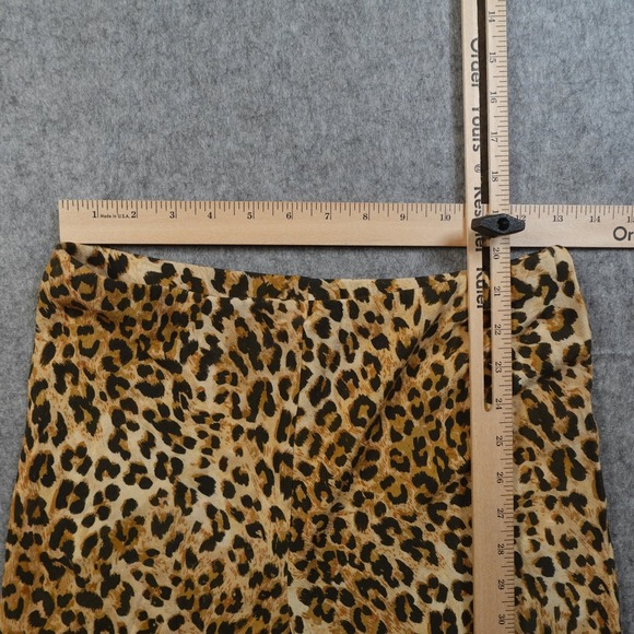 Spell Pants Womens Small Animal Print Vintage Leopard Samantha Bias Flare - Picture 5 of 11
